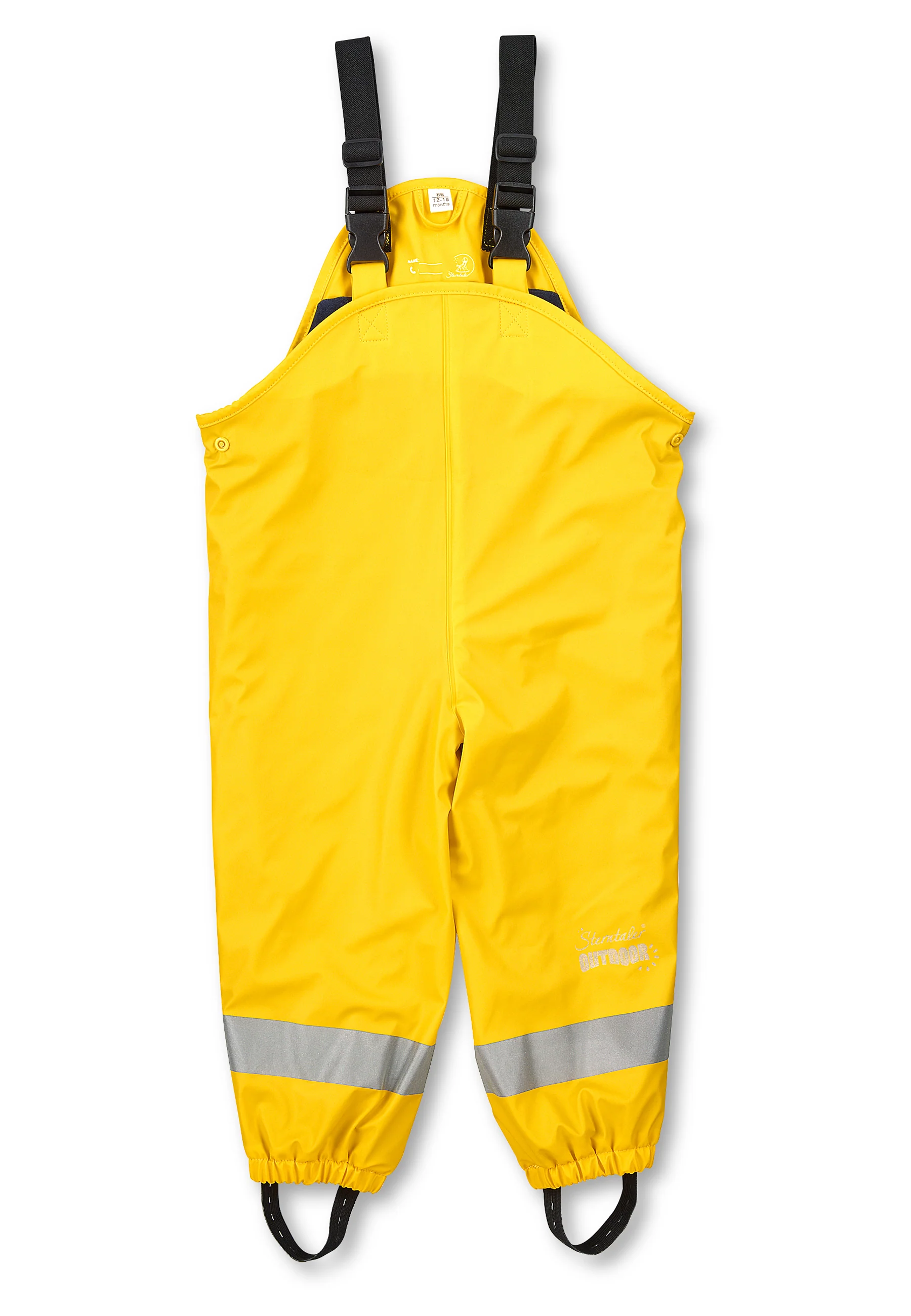 Regenhose Kinder, gefüttert mit Reflexstreifen