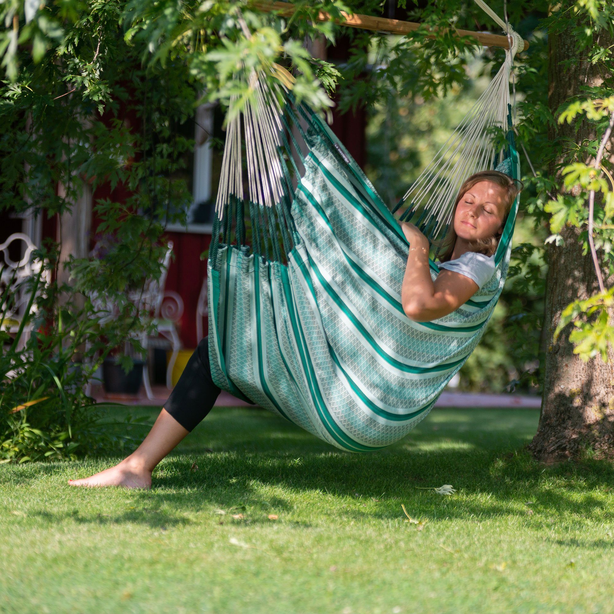 La Siesta Hängestuhl Hängestuhl Habana Agave - Hängestuhl aus Bio Baumwolle Comfort Size, Hochwertige Qualität
