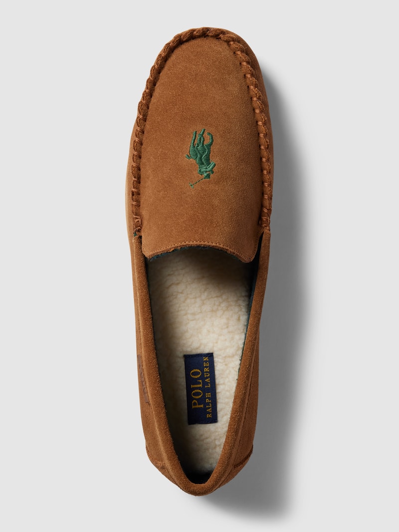 Mokassins aus Leder Modell 'BRENAN' in cognac