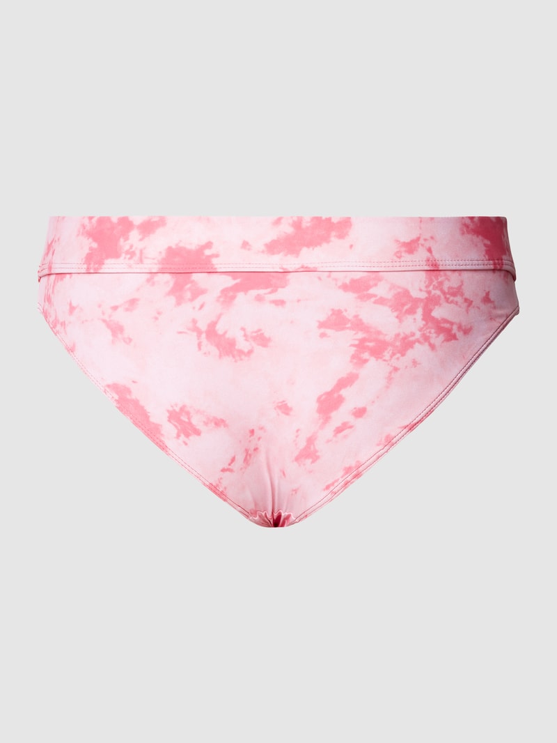 Bikini-Slip mit Allover-Muster in koralle