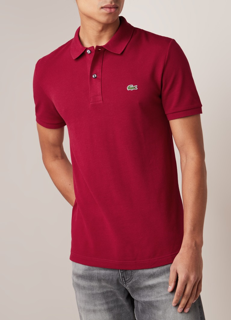 Lacoste slim fit polo made of cotton piqué