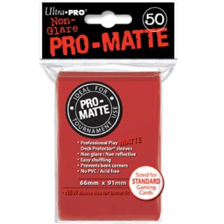Pro-Matte Sleeves Red (50 Hüllen) [66x91mm]