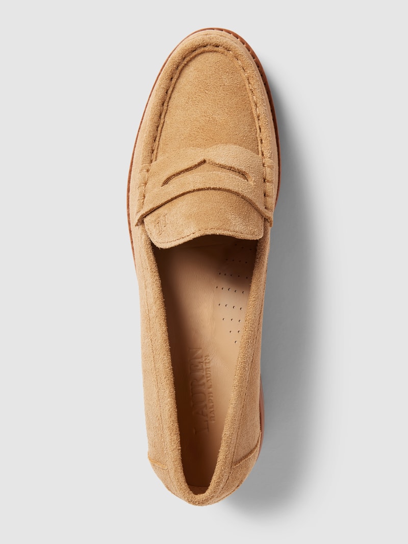 Penny-Loafer mit Label-Detail Modell 'WREN' in beige