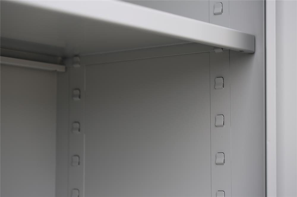 Steelboxx Mehrzweckschrank Lüllmann® Flügeltürenschrank, 4,5 OH, 1800 x 800 x 383 mm (1-St) Komplett montiert und verschweißt, keine Montage erforderlich