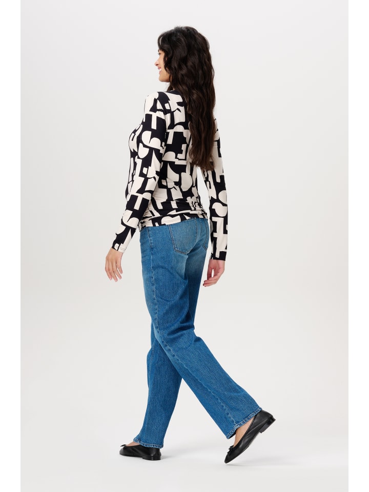 Noppies Langarmshirt Eura in Monochrome All Over Print günstig kaufen