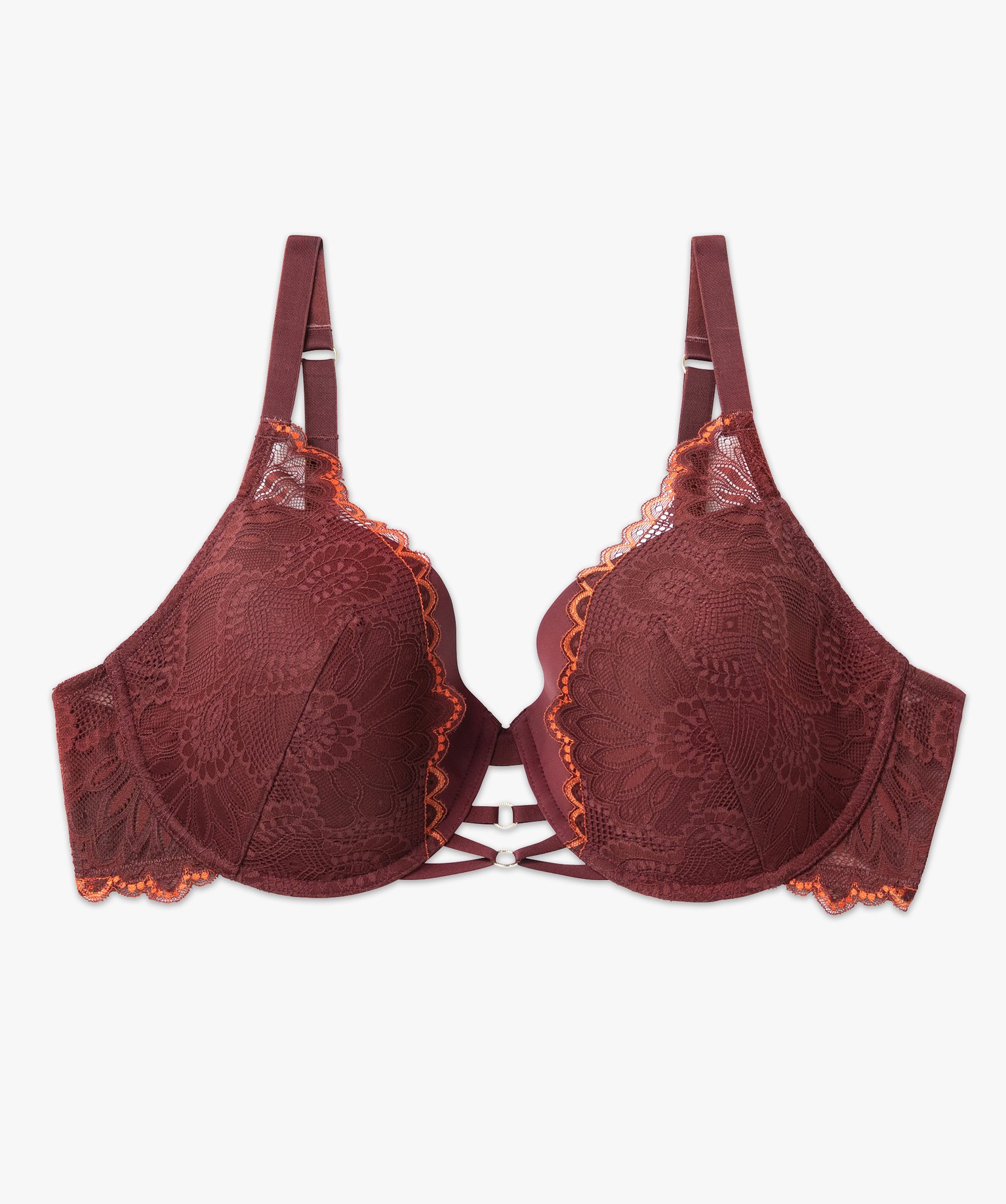 Soutien-gorge grande taille embotant à armatures et coque... marron | GEMO