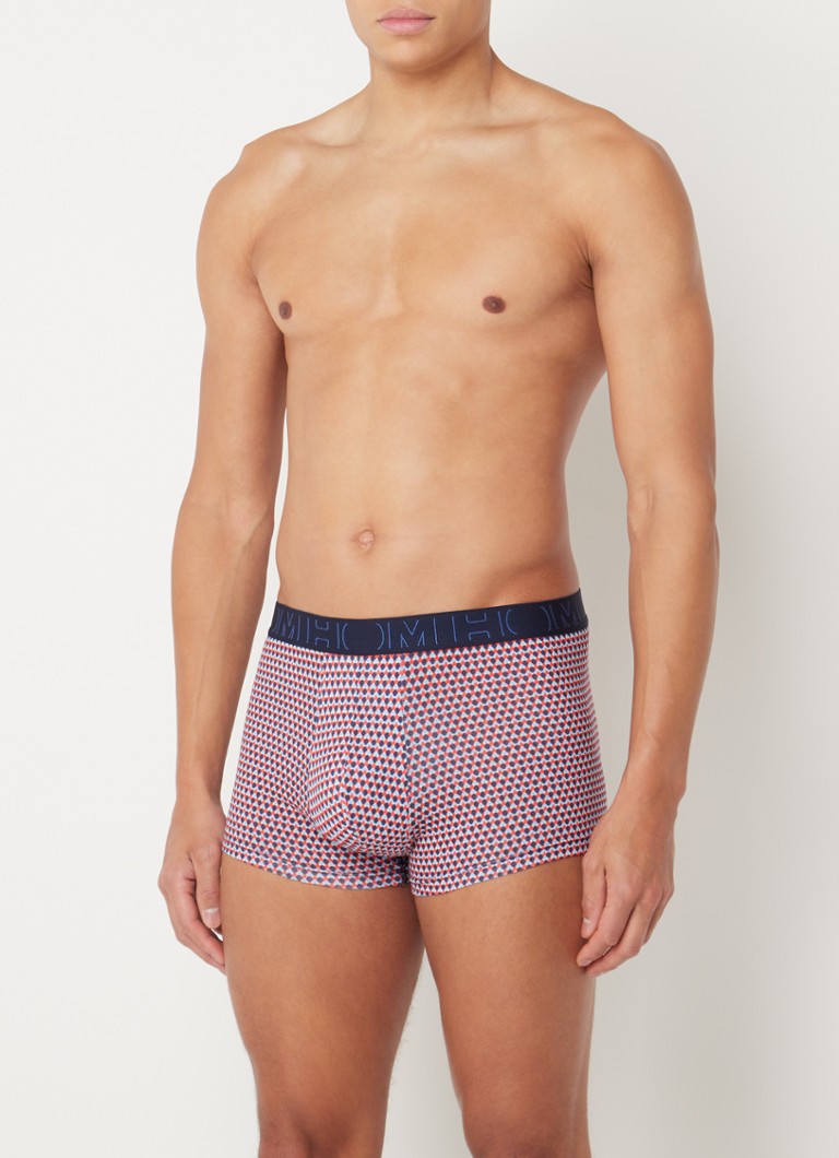 Pantaloni scurți boxeri Hom Giangi, cu talie elastică și logo.
