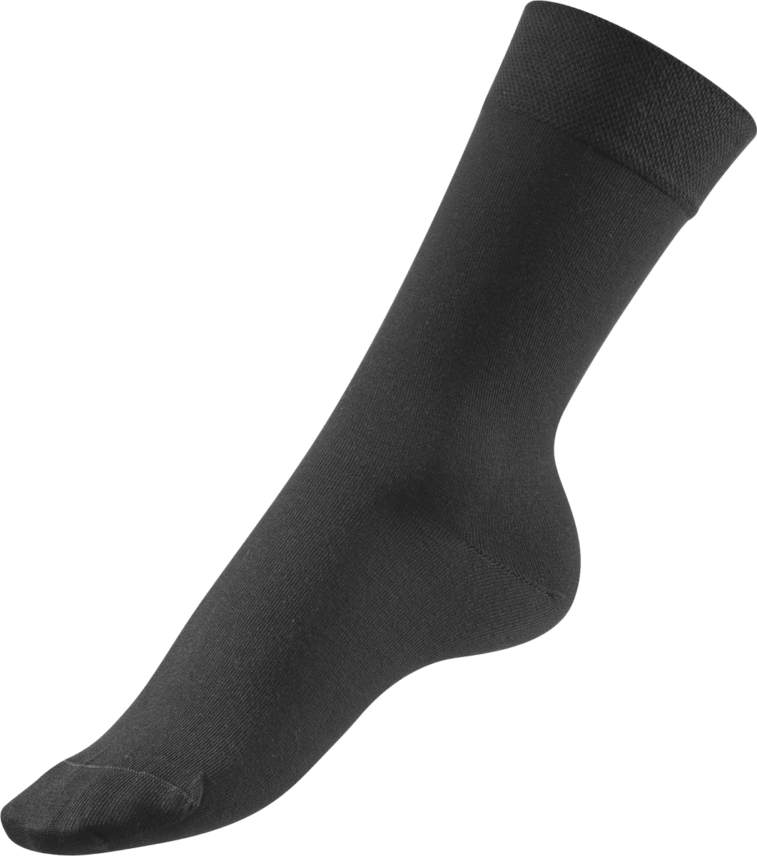 Socken mit Bio-Baumwolle, Gr. 39-42, schwarz, 1 St