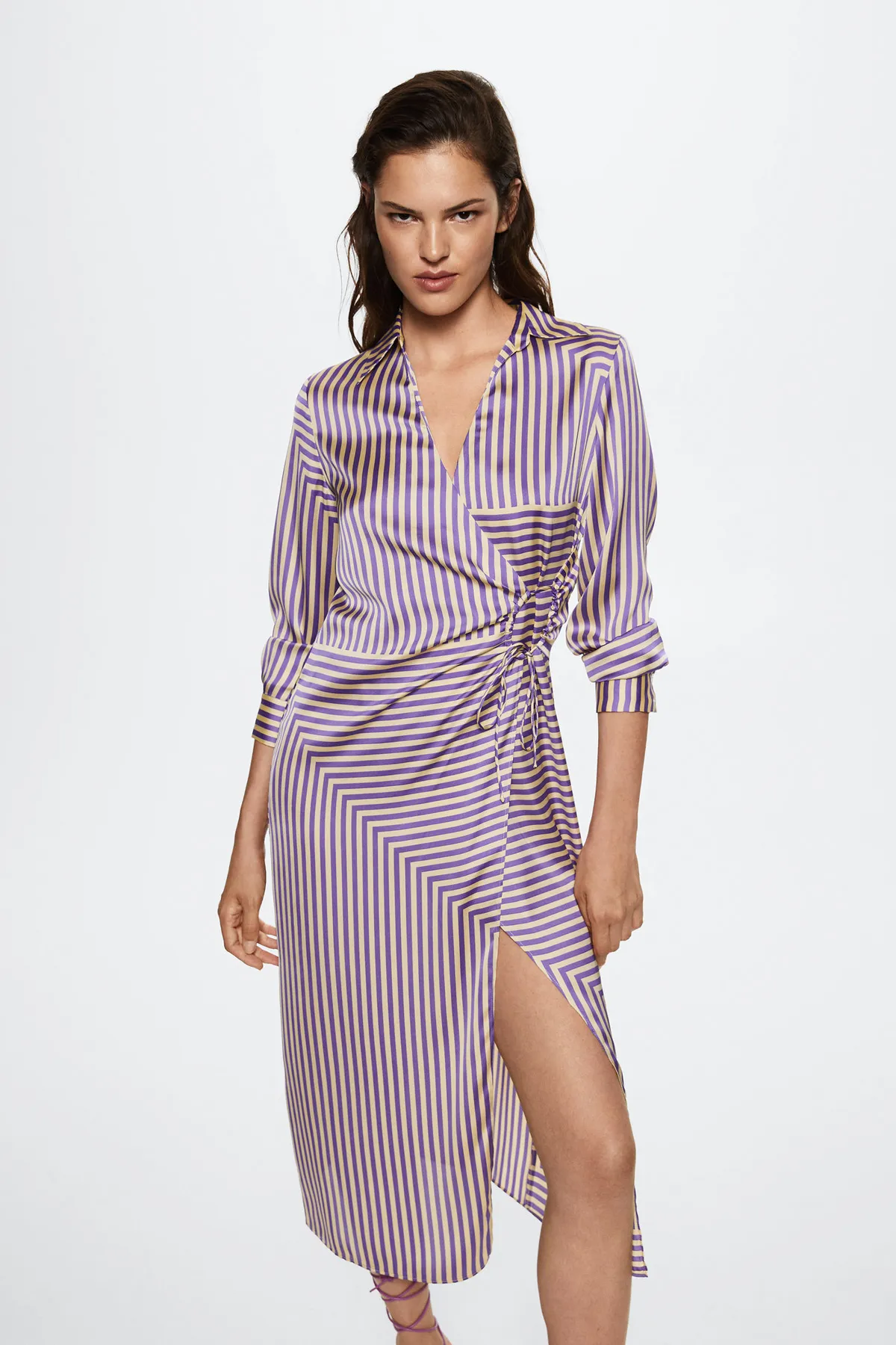 MANGO  Lila Damenkleid 37032885