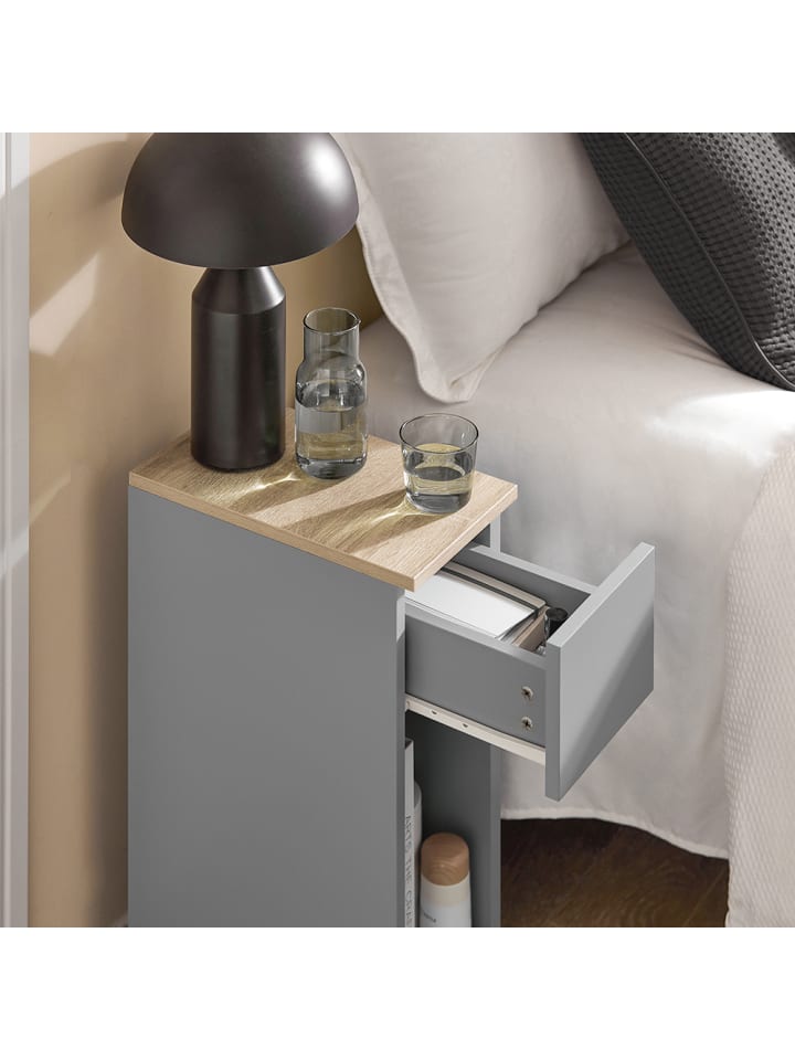 SoBuy Nachttisch in Hellgrau - (B)20 x (H)60 x (T)35cm günstig kaufen onesize