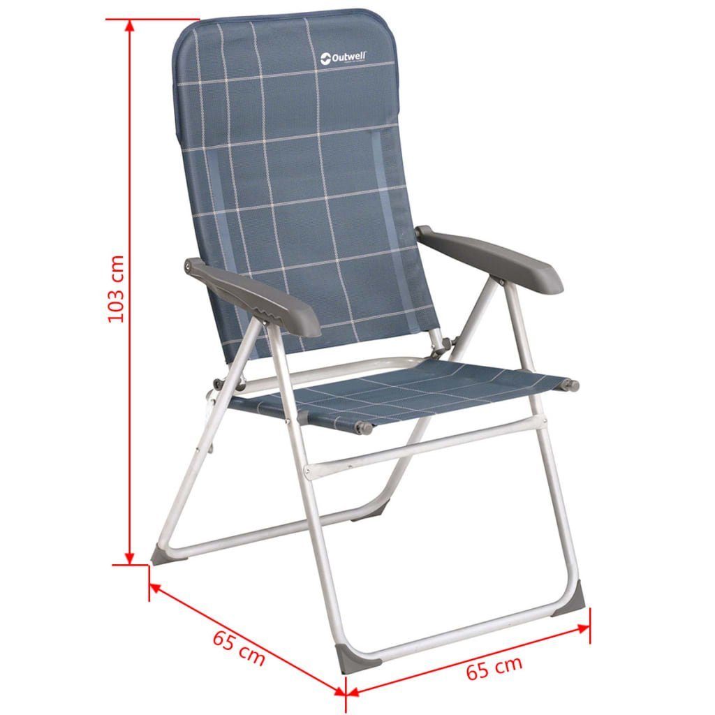 Outwell Klappstuhl Klappstuhl Fergus Blau 65 x 65 x 103 cm 410066