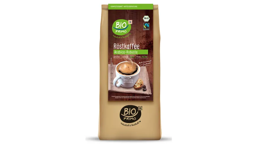 BIO PRIMO Bio Fairtrade Röstkaffee Gemahlen 500 g