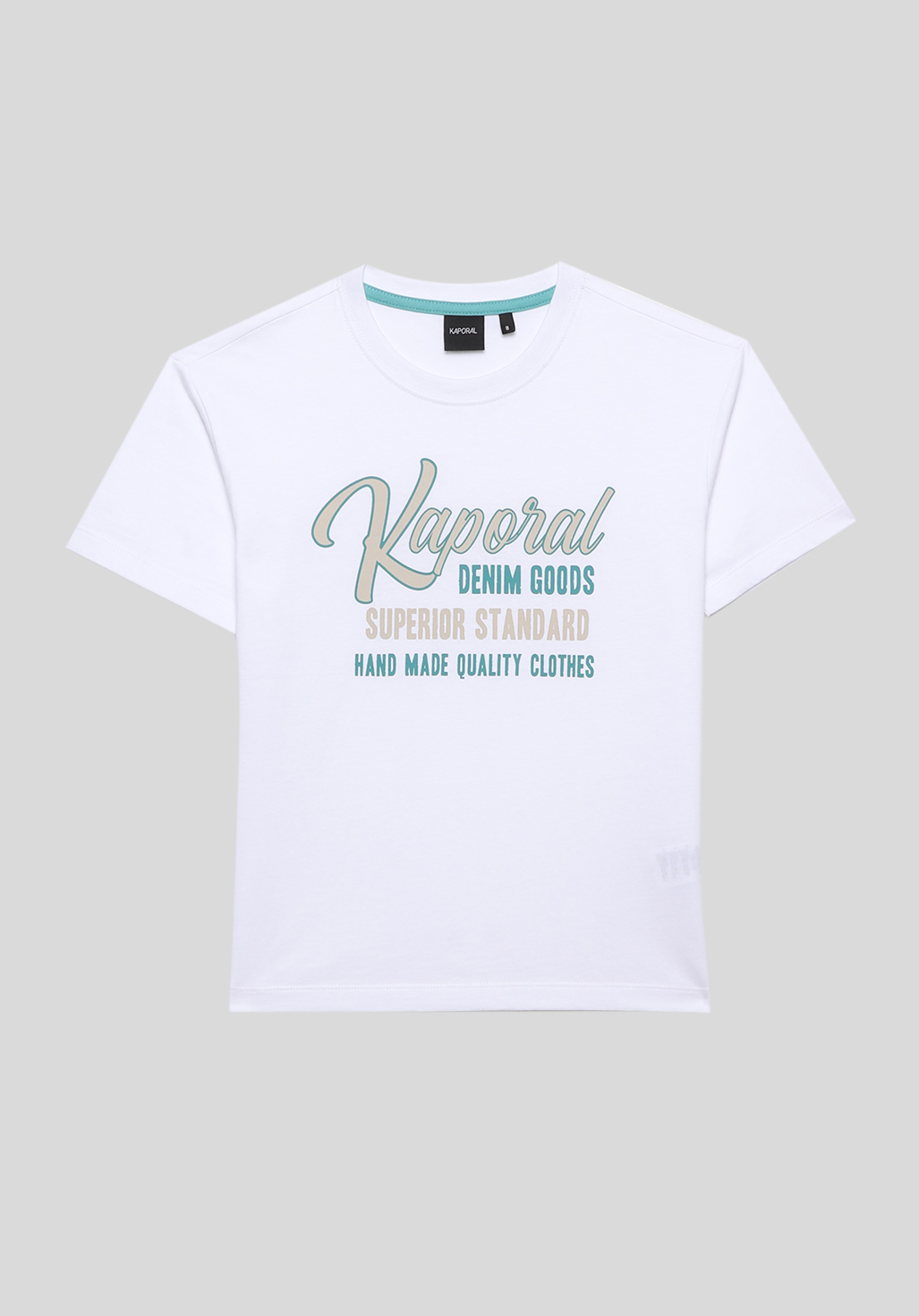 OMERI  T-shirt blanc Garçon en 100% coton