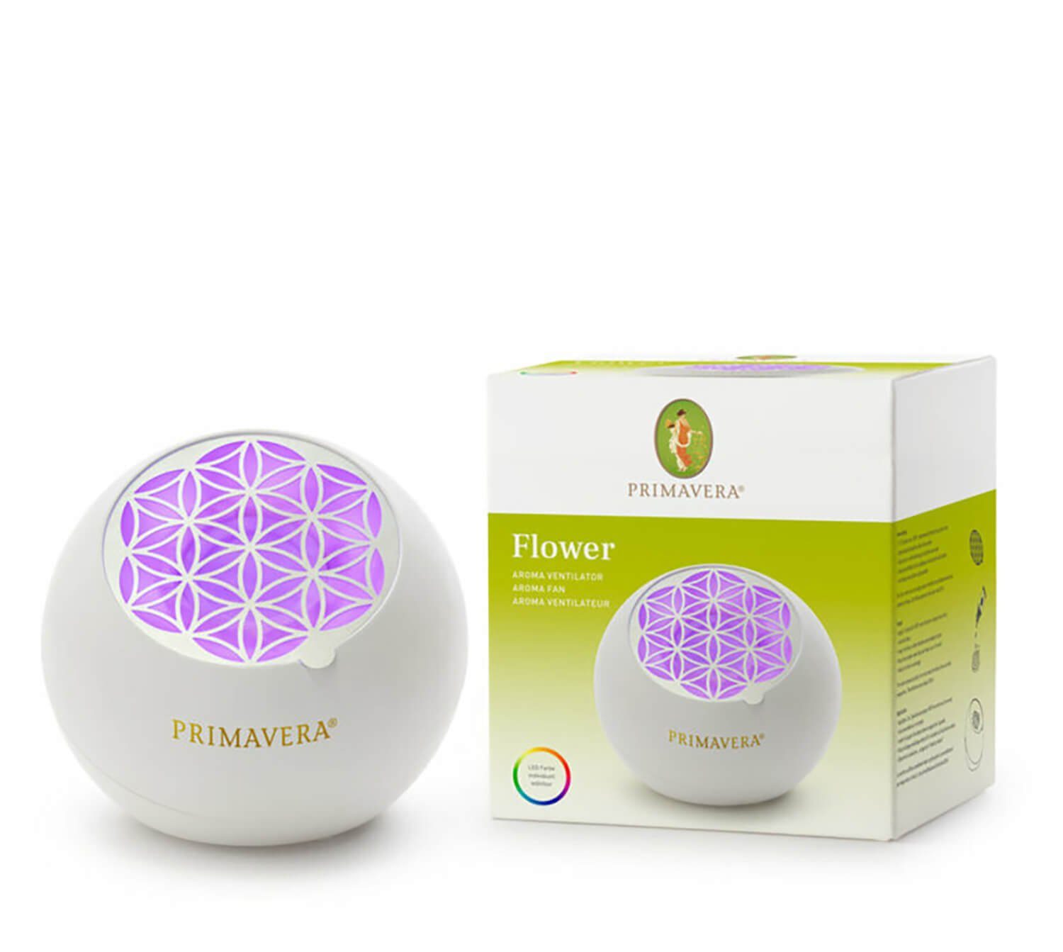 Primavera Life GmbH Duftlampe Aroma Ventilator Flower (Standard, 1 St), Kraftvoll & leuchtend Dein farbenfroher Duftzauber für größere Räume.