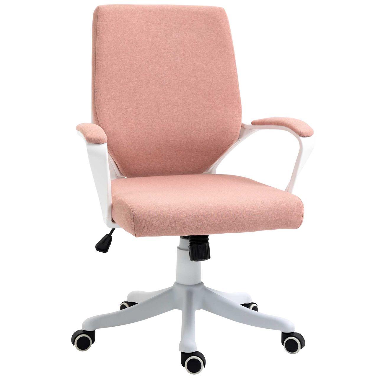 Vinsetto Bürostuhl Schreibtischstuhl Home-Office-Stuhl Rosa Weiß 62x69x92-102 cm