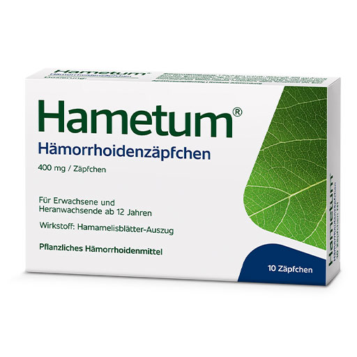 HAMETUM Hämorrhoidenzäpfchen 400 mg  10 St  Suppositorien