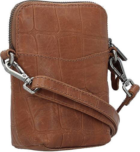 Cowboysbag Big Croco Brogan Handytasche Leder 9 cm