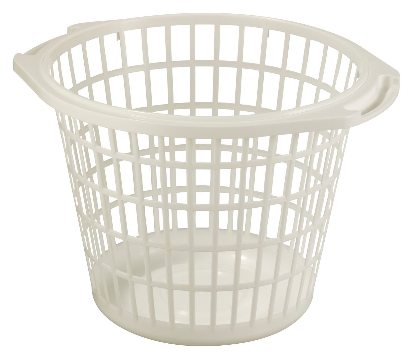 Sunware Basic 48 cm runder weißer Wäschekorb