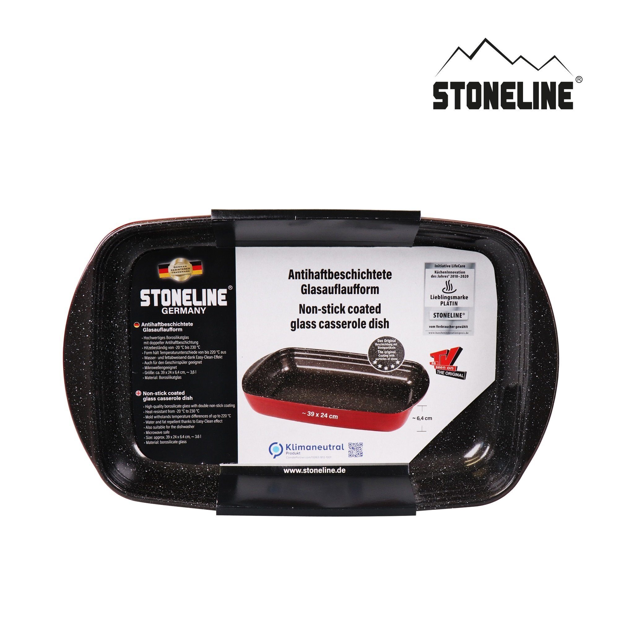 STONELINE Auflaufform, KLIMANEUTRAL, mit echten Steinpartikeln, Designed in Germany