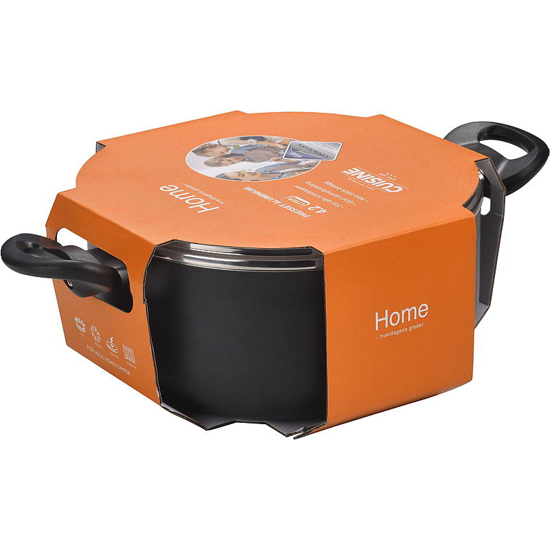 Cuisine Home Gryte 4,2 L ø 24 cm nonstick m/glasslokk