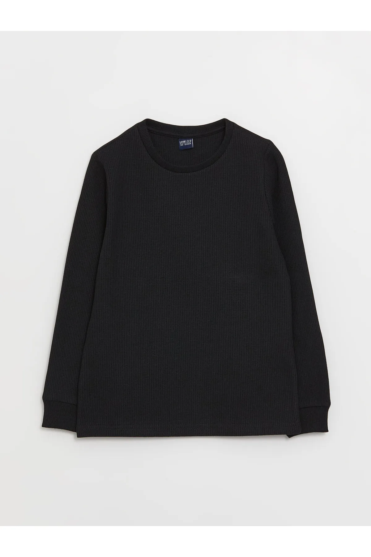 LC Waikiki  Langärmliges Jungen-T-Shirt mit Rundhalsausschnitt