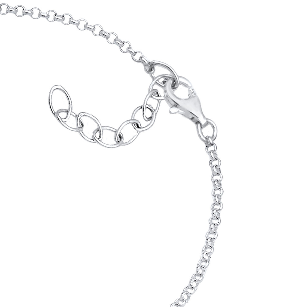 Elli Elli Bracelet Femmes Trèfle à Quatre Feuilles Symbole de Chance en Argent Sterlin Bracelet