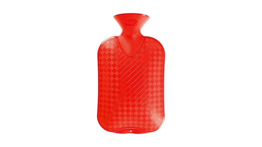 fashy Wärmflasche Halblamelle rot