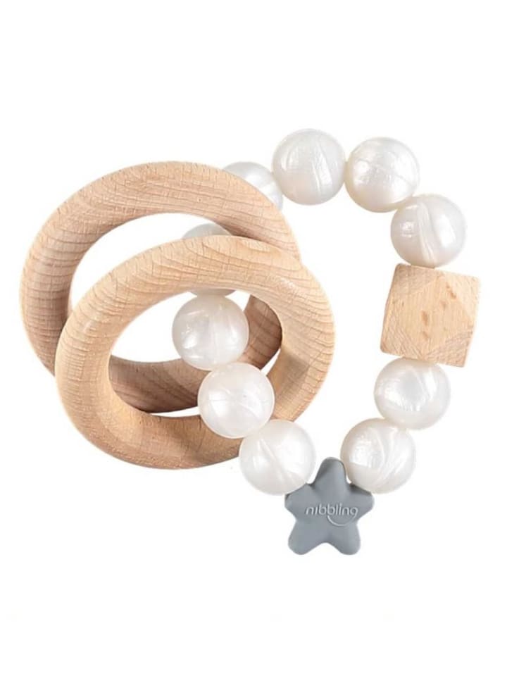 Nibbling Nibbling Stellar Beiß- und Rasselring Greifling Pearl günstig kaufen onesize
