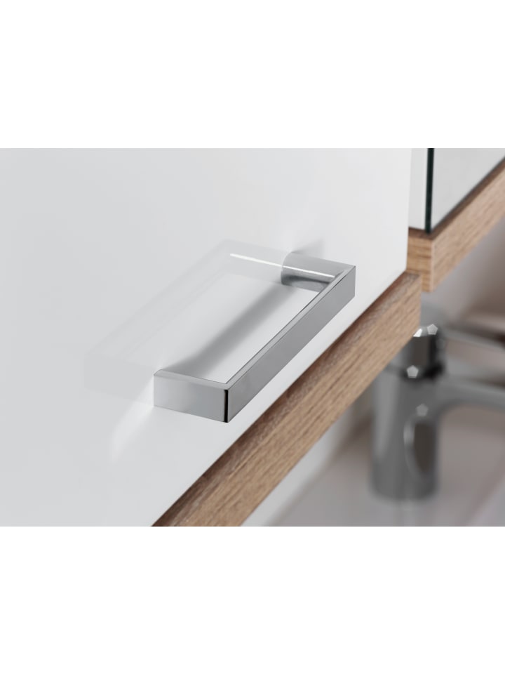 byLiving Waschbeckenunterschrank NEBRASKA in Sonoma Eiche / Weiß - (B) 80 x (H) 59 x (T) 31,5 cm günstig kaufen onesize