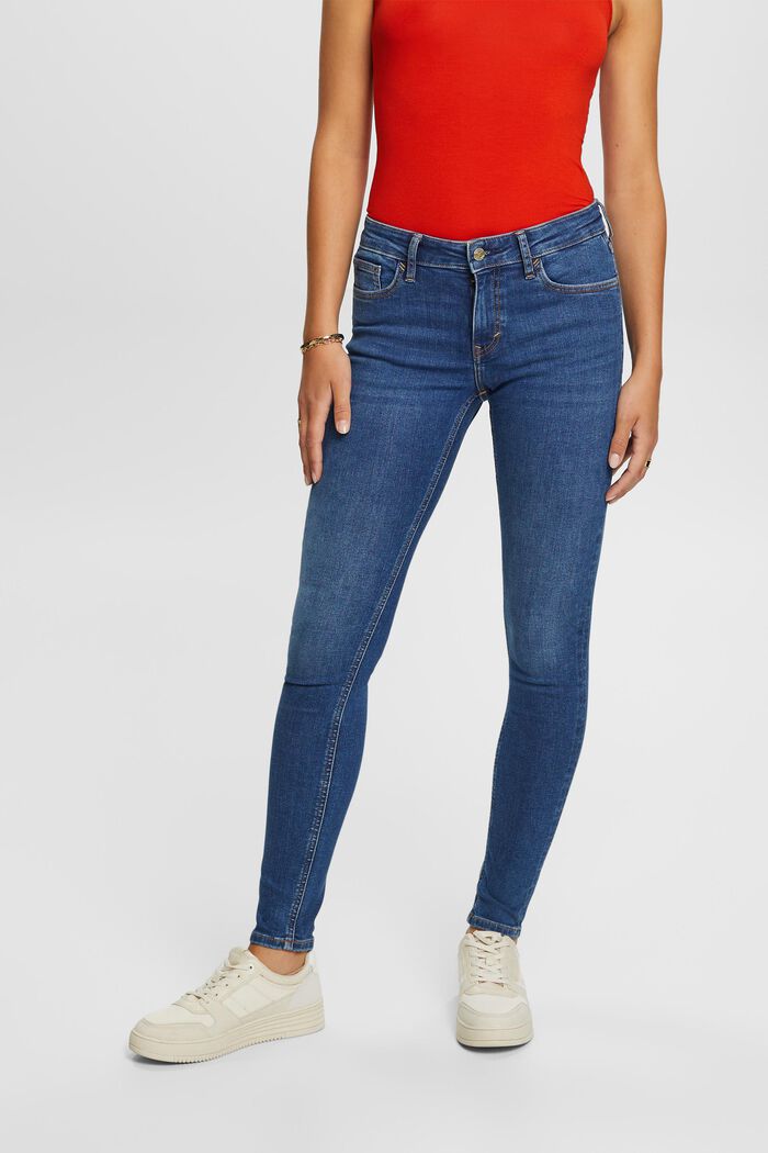 Skinny Jeans mit mittlerer Bundhöhe
