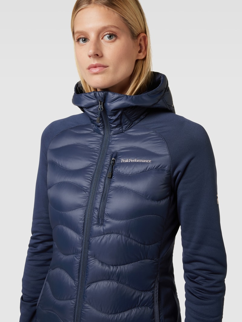 Steppjacke mit Kapuze Modell 'Helium' in blau