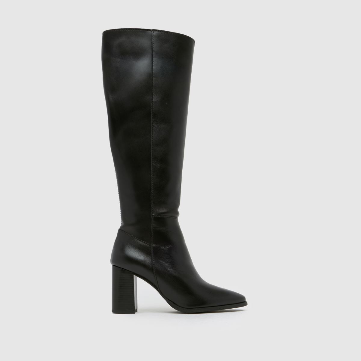 Schuh Dami bőr térdig érő csizma fekete színben