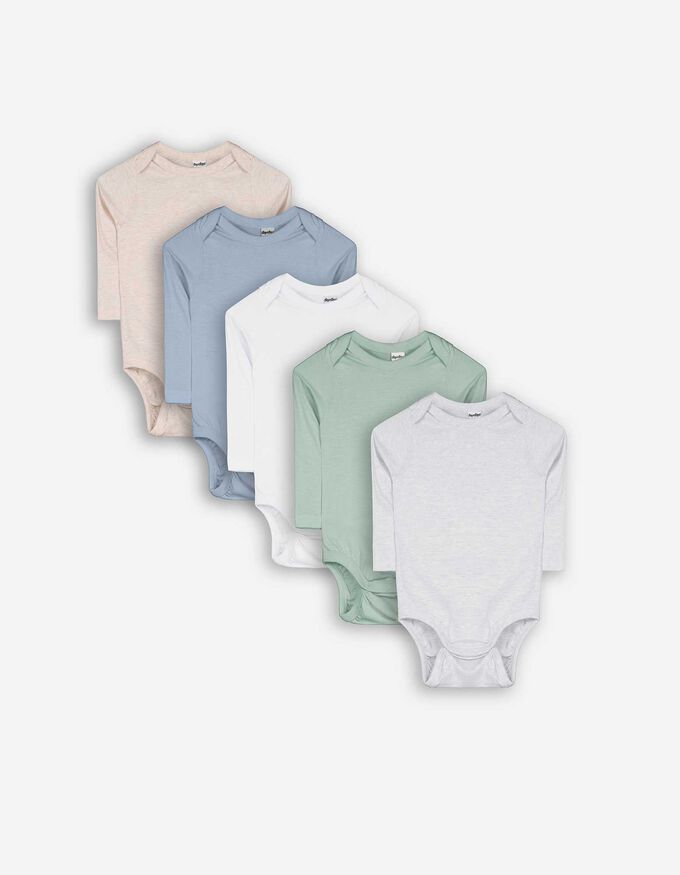 Langarmshirt - 5er-Pack