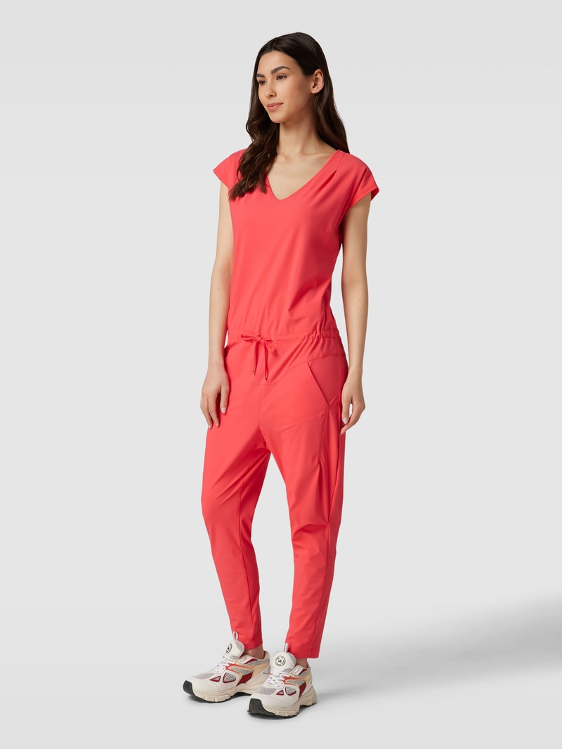 Jumpsuit mit V-Ausschnitt Modell 'GIRA' in koralle