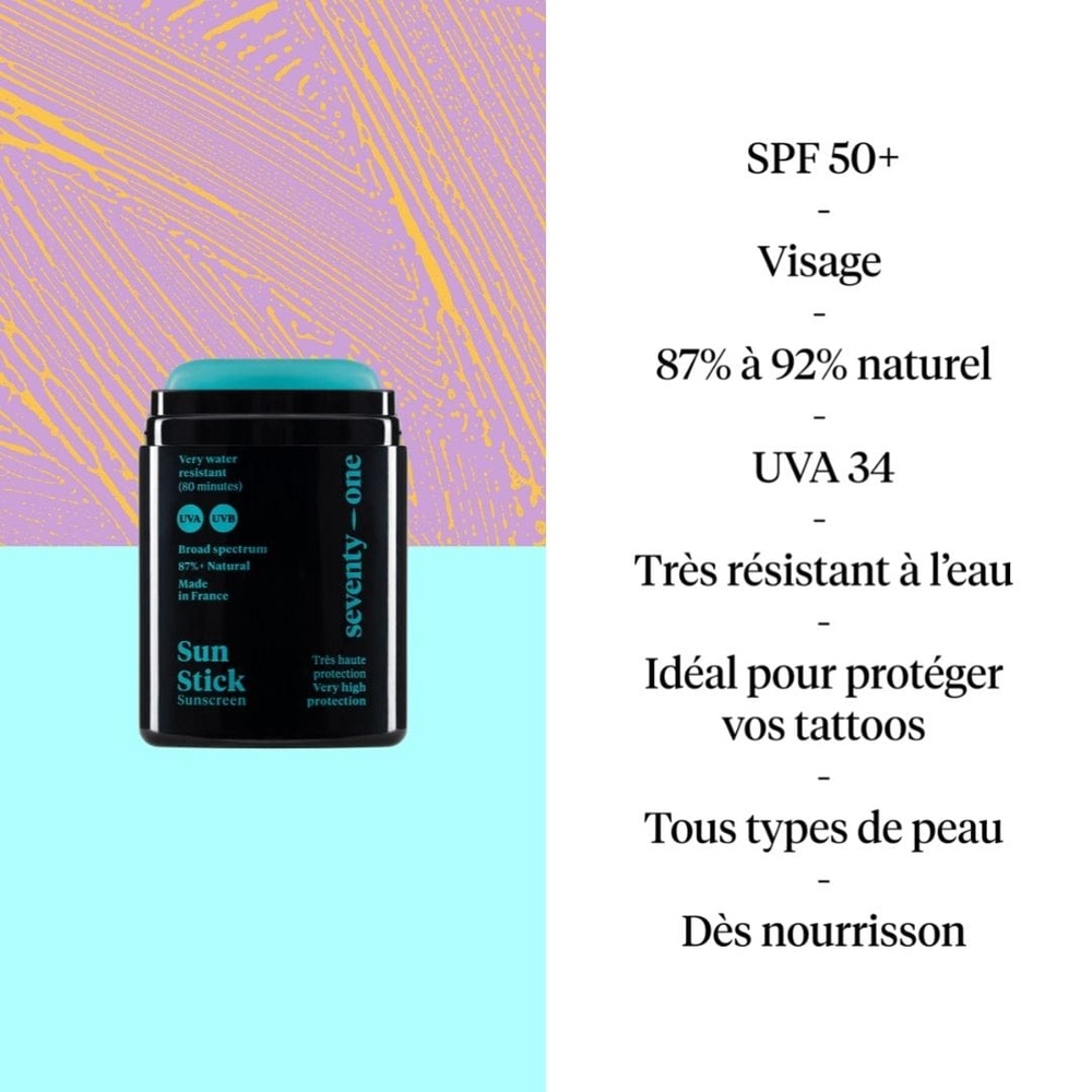 seventyOne percent Sun Stick – THE OCEAN BLUE - SPF50+ STICK