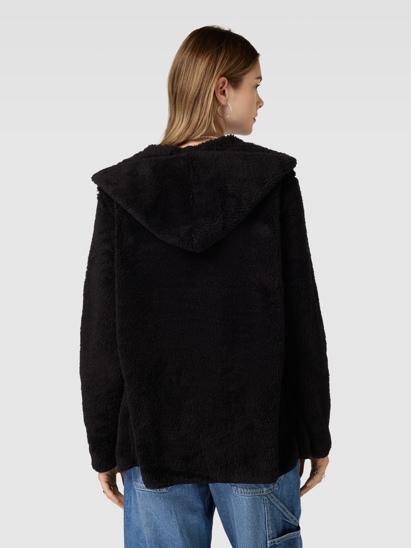 Sweatjacke mit offener Vorderseite Modell 'CONTACT' in schwarz