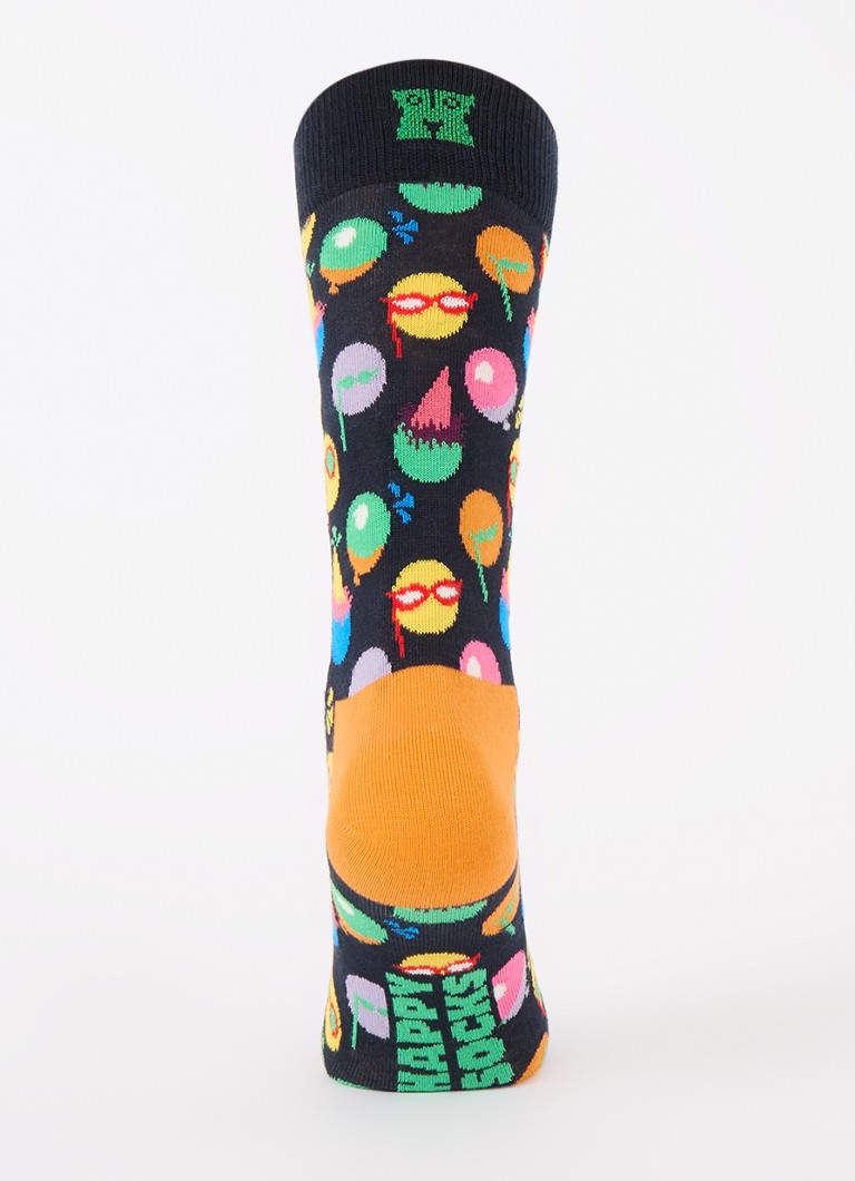 Șosete cu imprimeul „Happy Socks Celebrations”, vândute în pachet de 3 într-o cutie cadou.