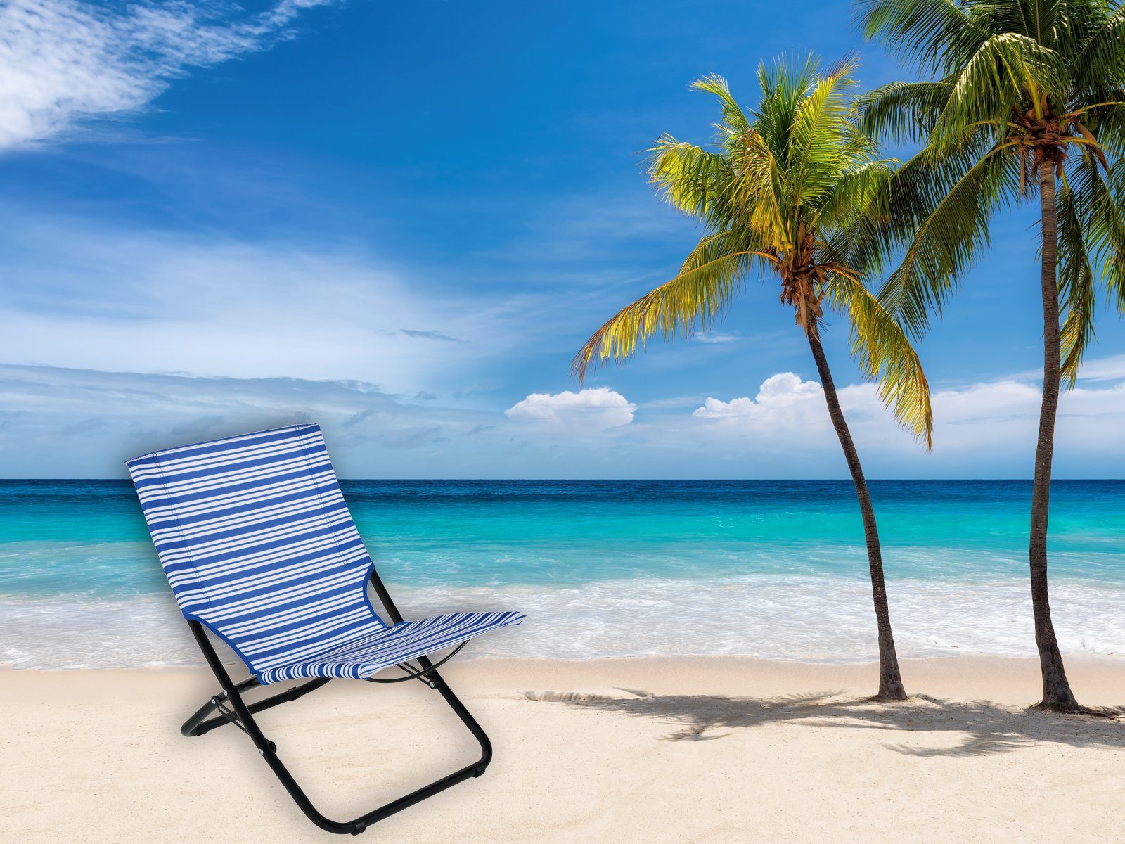 Setpoint Campingstuhl, SET Beach-Chair faltbarer Strand-Stuhl Angler klappbar kleines Packmaß