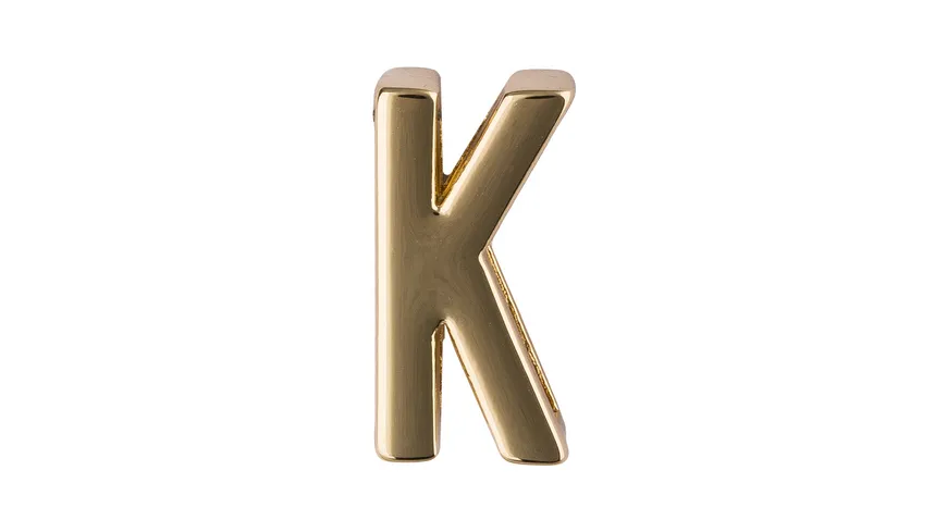 OHLALA! Golden Letter K für Personalize Cover & Sleeve