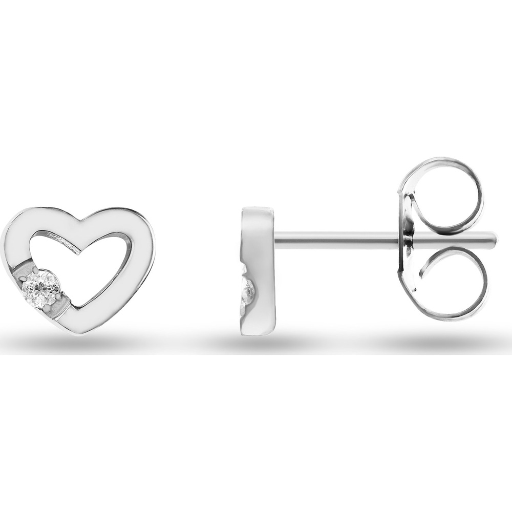 FAVS Boucles d'oreilles à fermoir à poussette Acier inoxydable Boucles d'oreilles