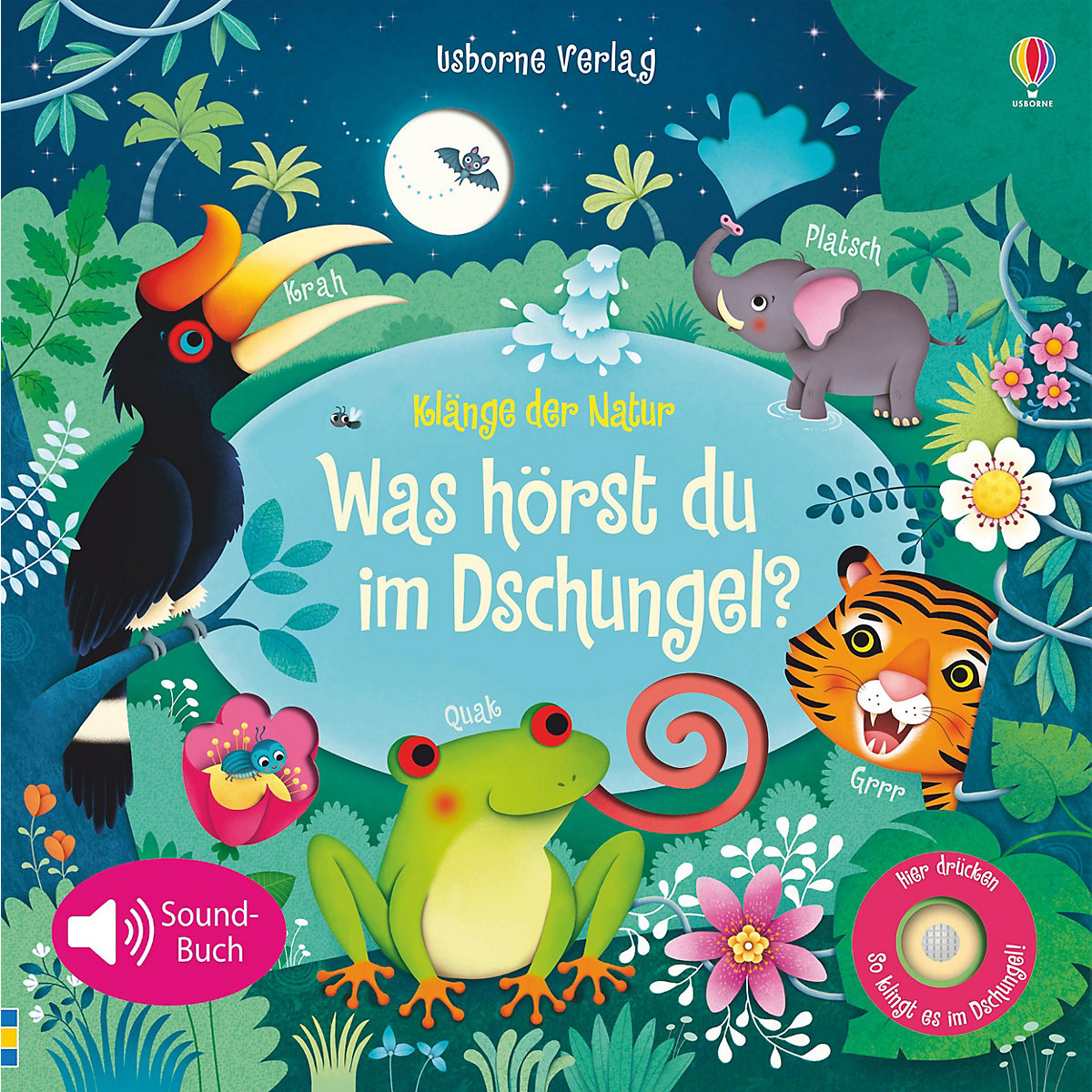 Klänge der Natur: Was hörst du im Dschungel, Soundbuch mit Naturgeräuschen