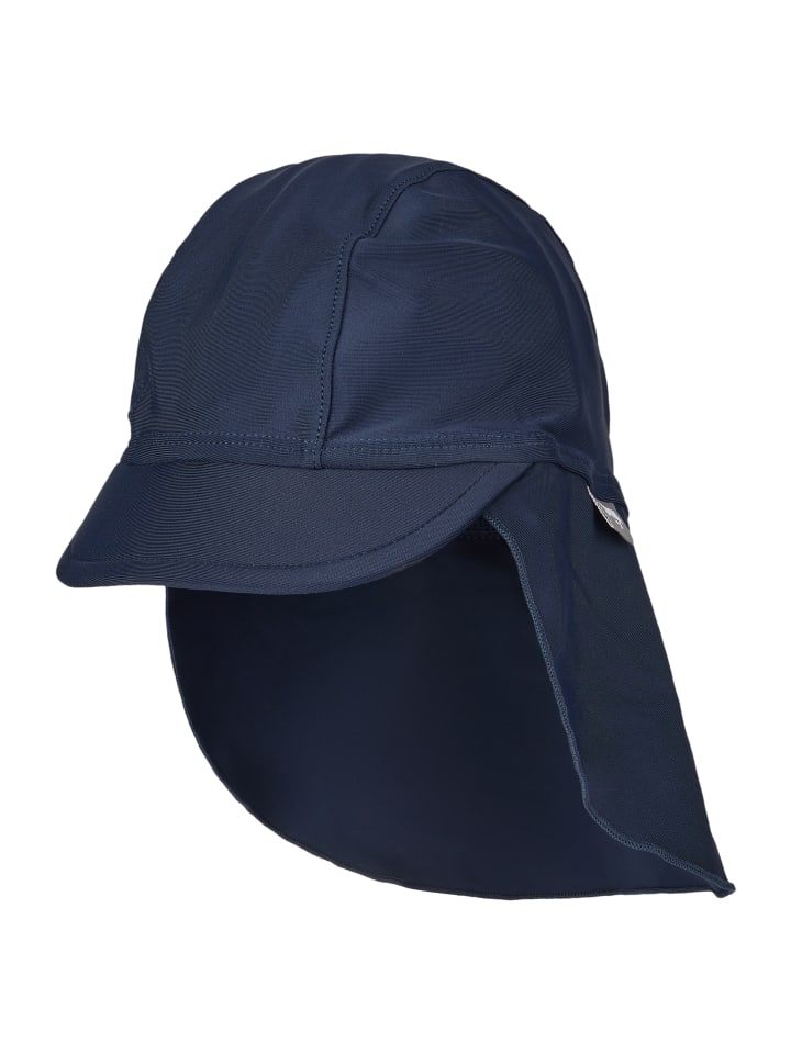 Sterntaler Bademütze mit Nackenschutz uni in marineblau günstig kaufen