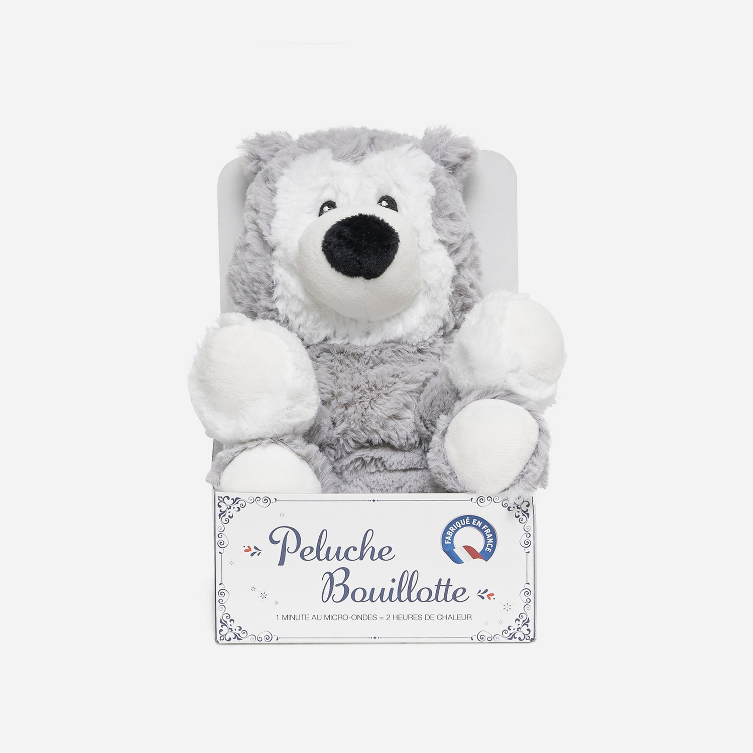 Peluche-bouillotte husky
