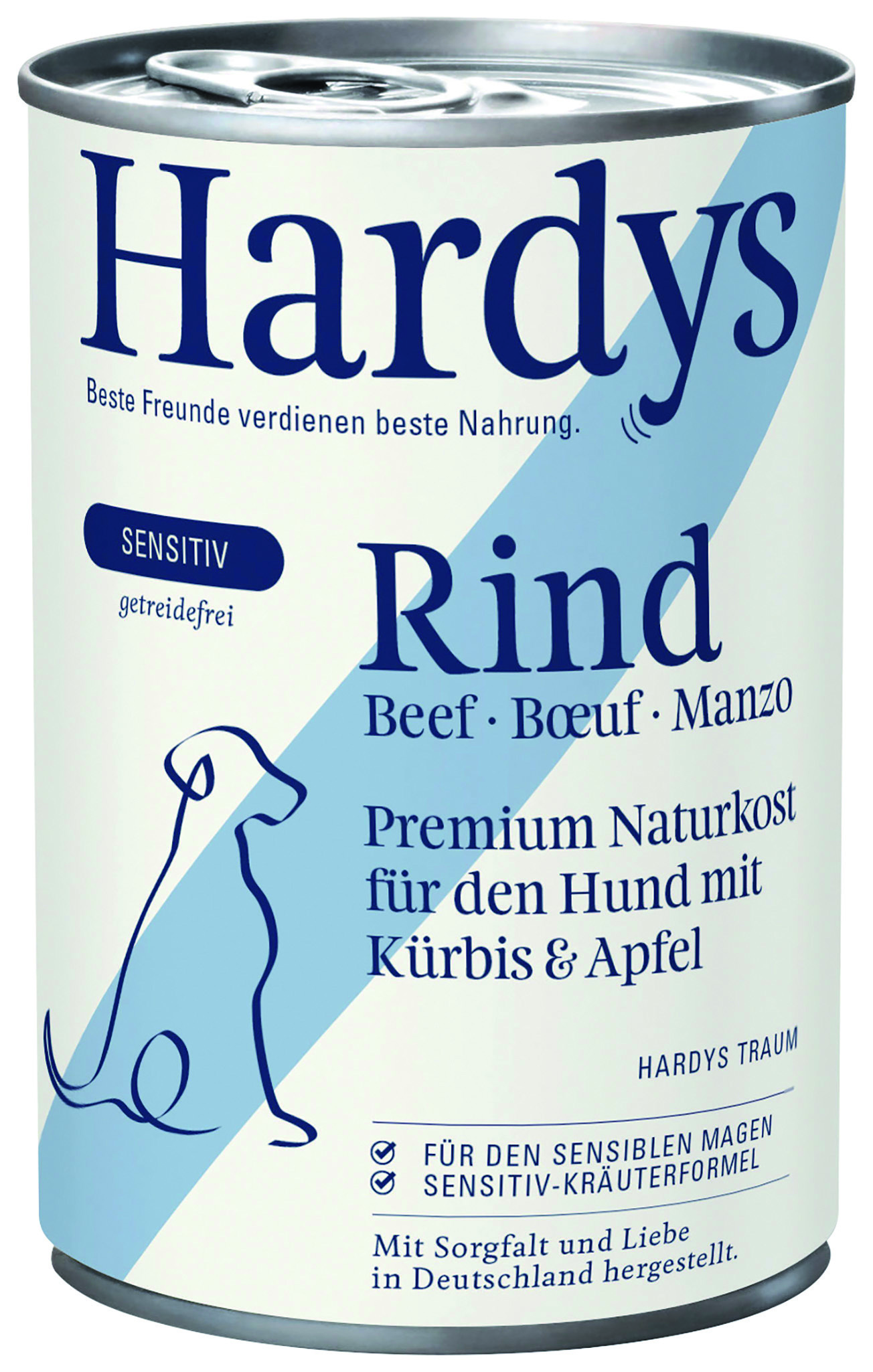 HARDYS Hundenassfutter HARDYS Sensitiv 6x400g No. 1 Rind