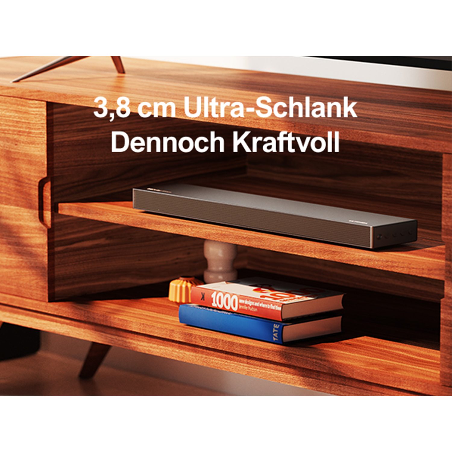 Ultimea Nova S50 2.1 Dolby Atmos Soundbar (BassMAX, 3D Surround Sound System für TV, PC Lautsprecher Heimkino)