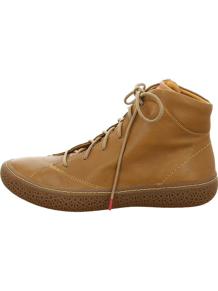 Think! Leder-Boots in Hellbraun günstig kaufen