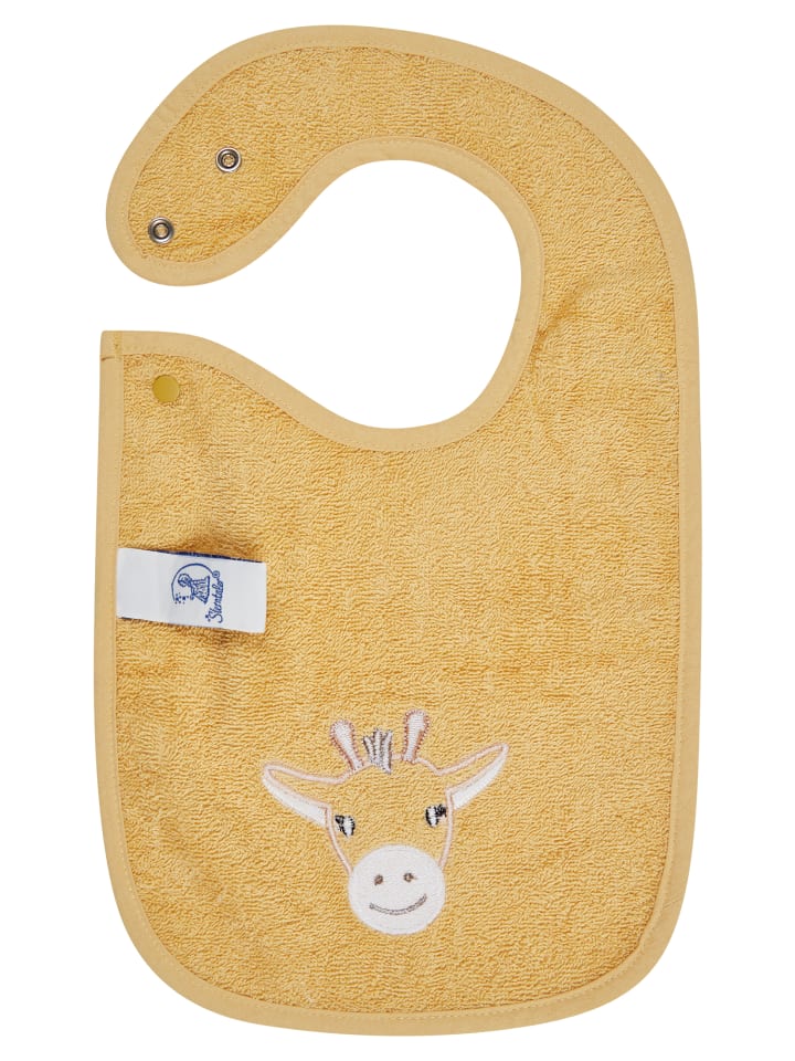 Sterntaler Lätzchen Druckknopf GIRAFFE Kaya in ocker günstig kaufen onesize