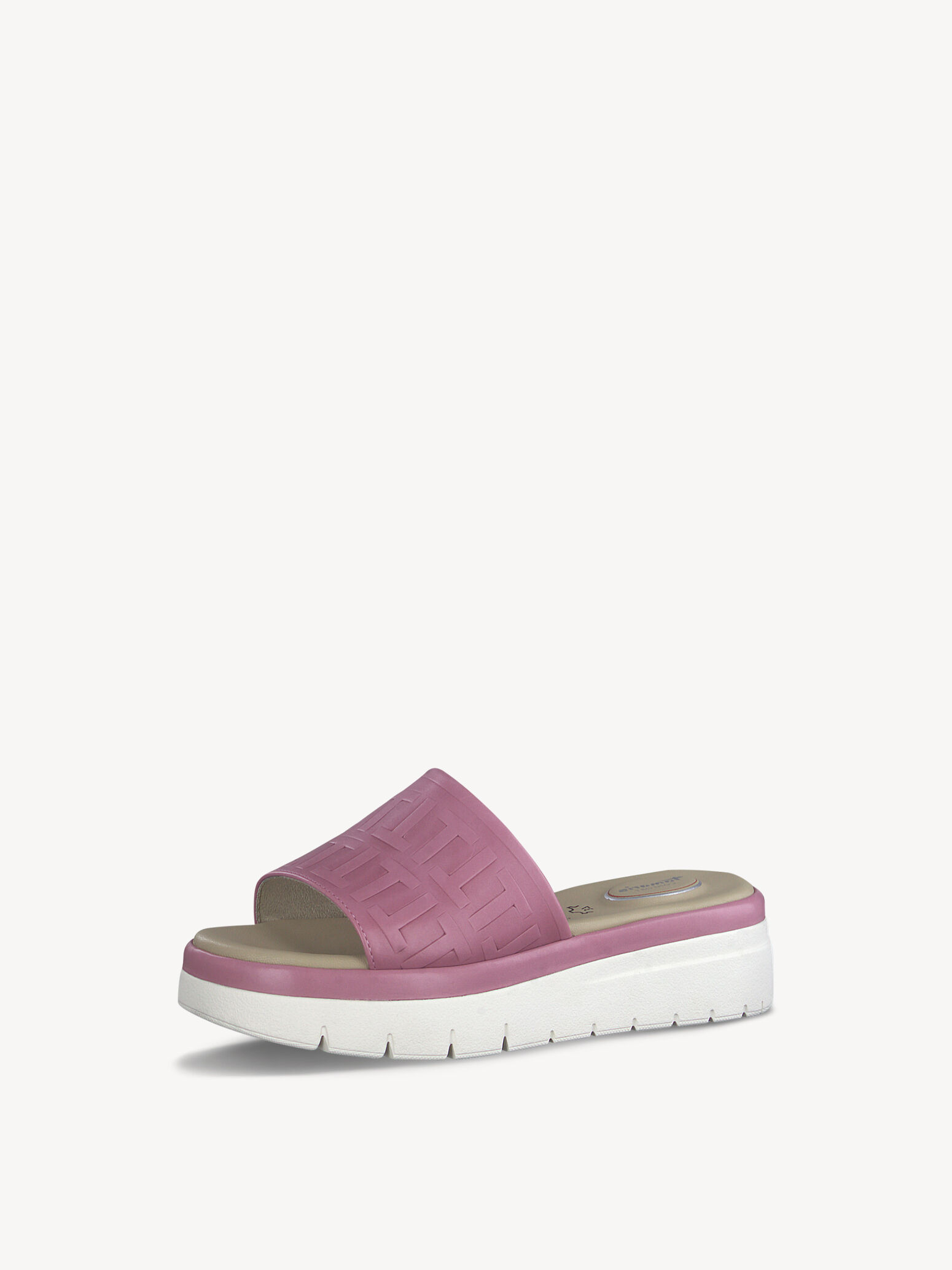 Mule en cuir - mauve