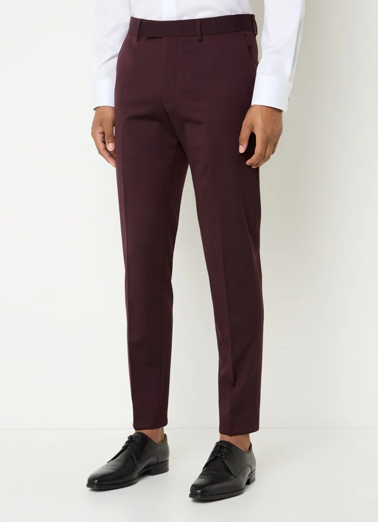 Strellson Melwin slim fit trousers in wool blend with side pockets