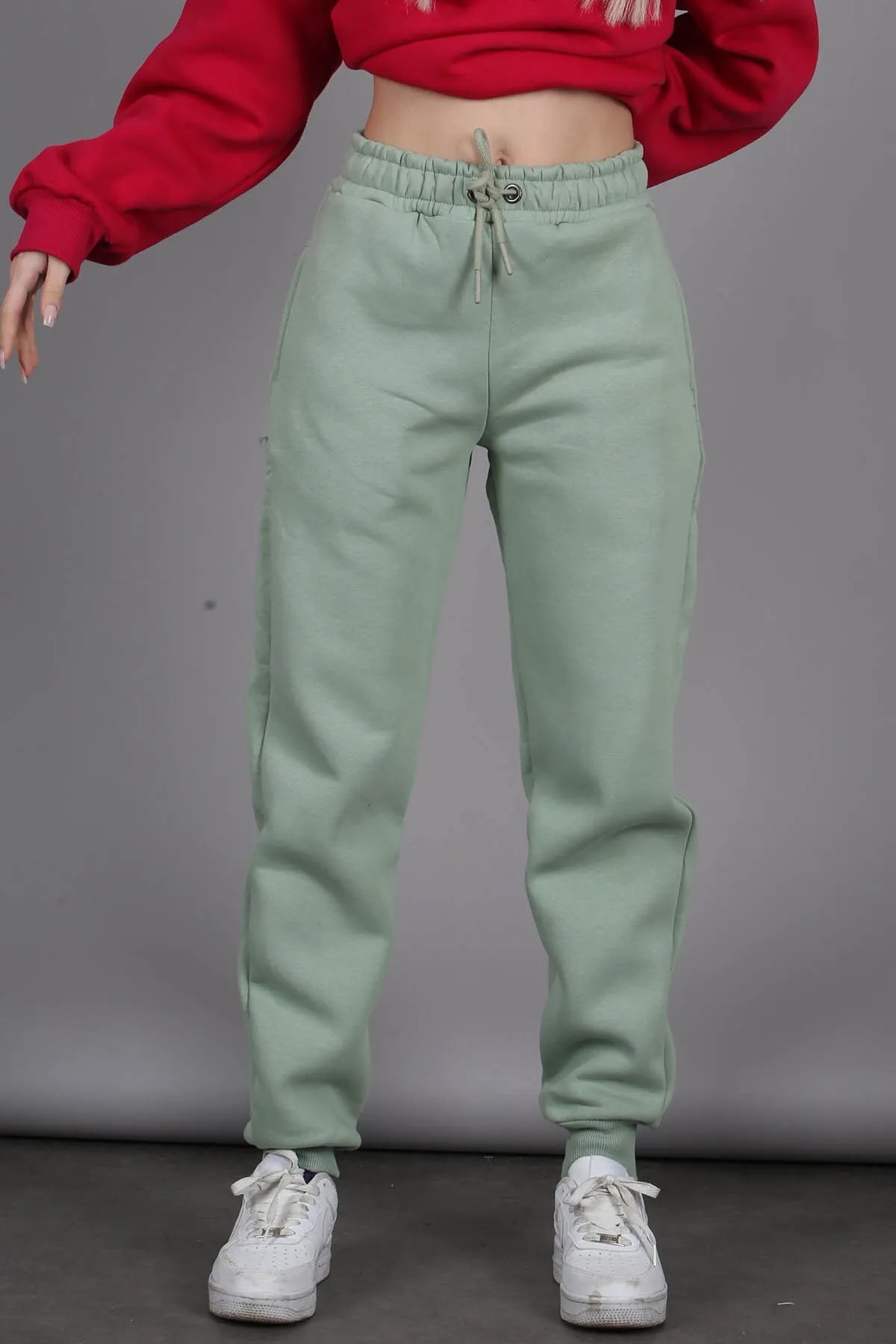 Madmext  Mintgrüne Damen-Jogginghose mit elastischem Bund Mg1568